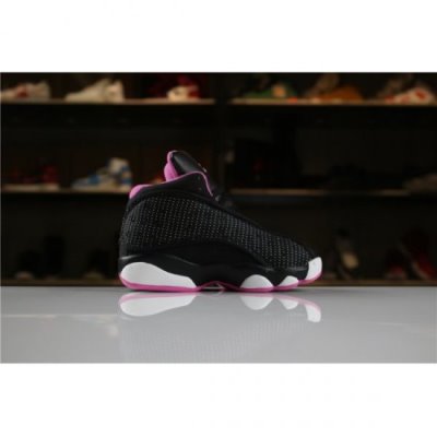 Nike Çocuk Air Jordan 13 Retro Siyah / Pembe Basketbol Ayakkabısı Türkiye - WU8P8LAF